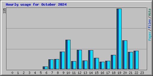 Hourly usage for October 2024