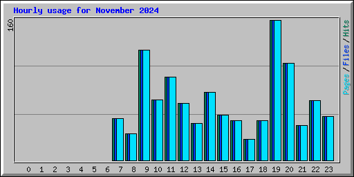 Hourly usage for November 2024